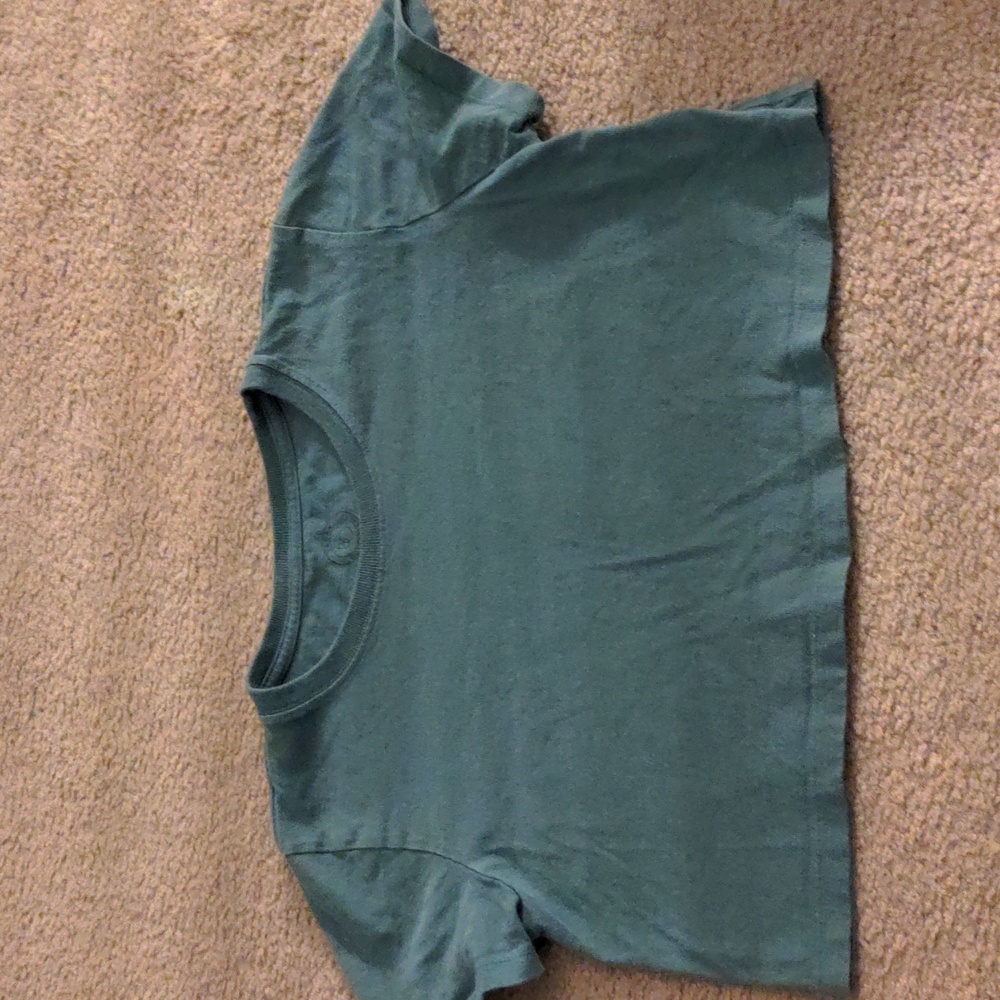 Urban outfitters moss green cropped tee